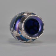 Iridescent Blue Silvered Vase - Loetz Vase - Loetz Glass - Art Nouveau Glass - Hickmet Fine Arts