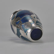 Iridescent Blue Silvered Vase - Loetz Vase - Loetz Glass - Art Nouveau Glass - Hickmet Fine Arts