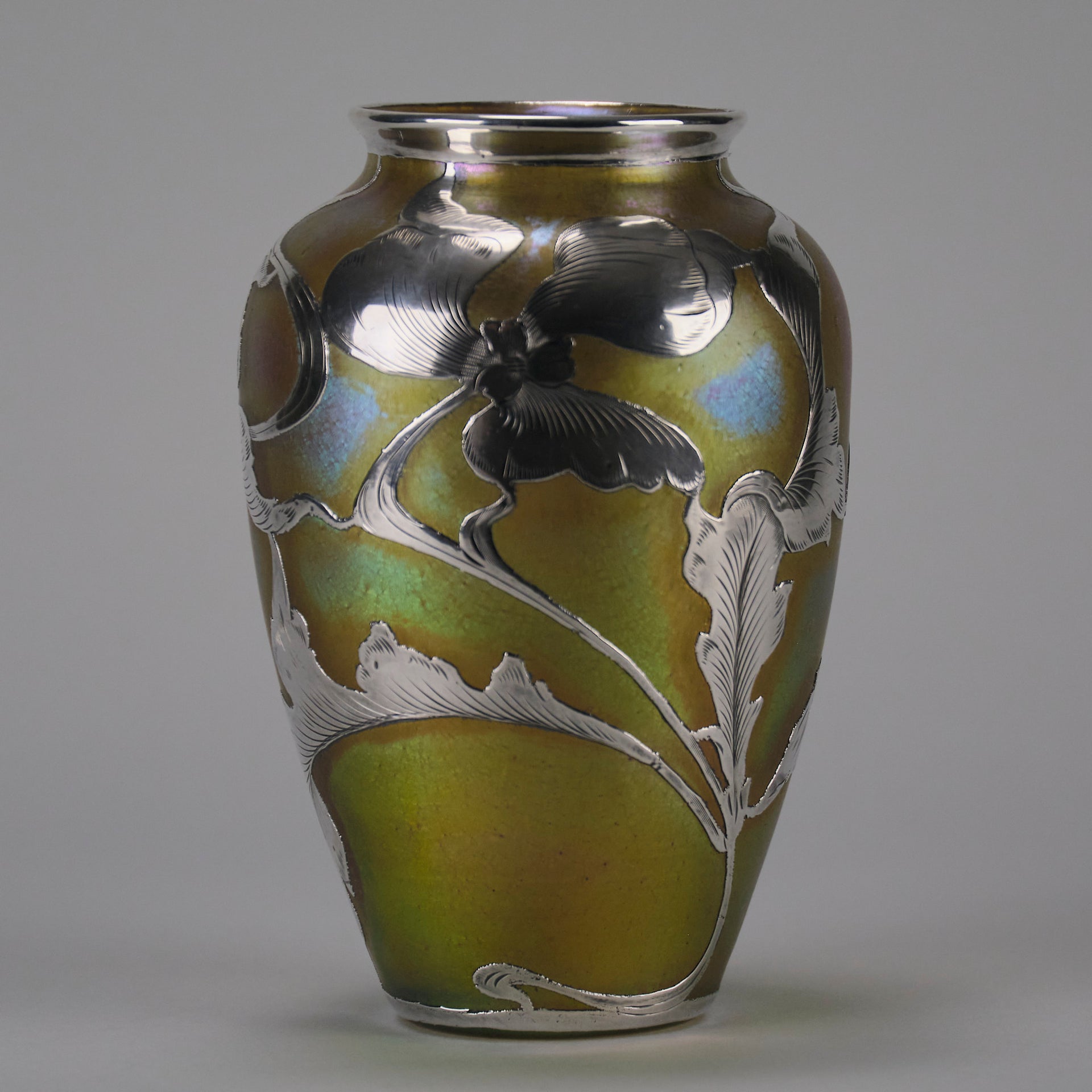 Silberiris Loetz Silvered Vase - Loetz Glass - Art Nouveau Glass - Hickmet Fine Arts