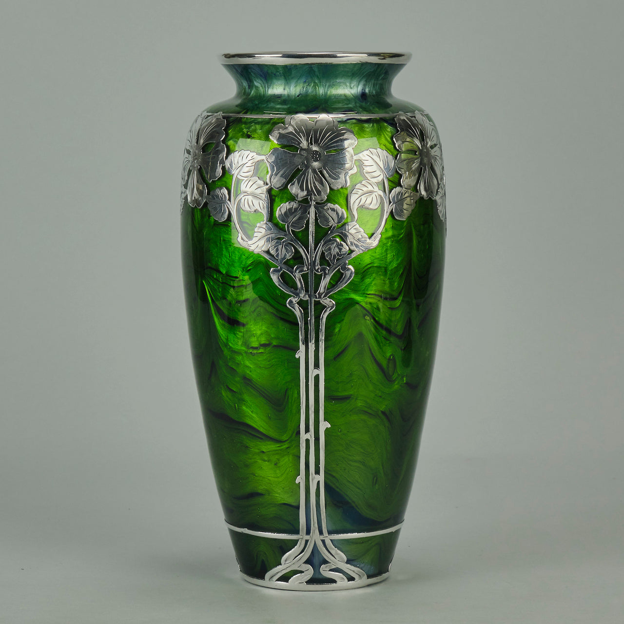 Loetz Titania Silver Vase