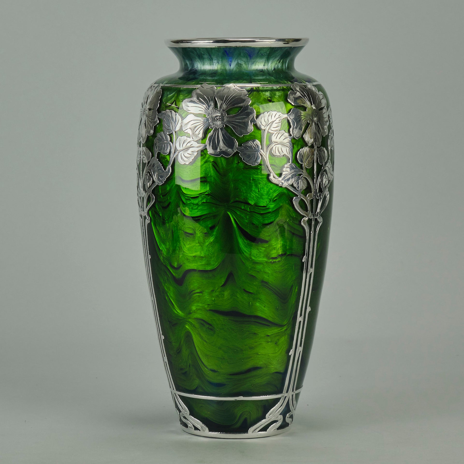 Loetz Titania Silver Vase