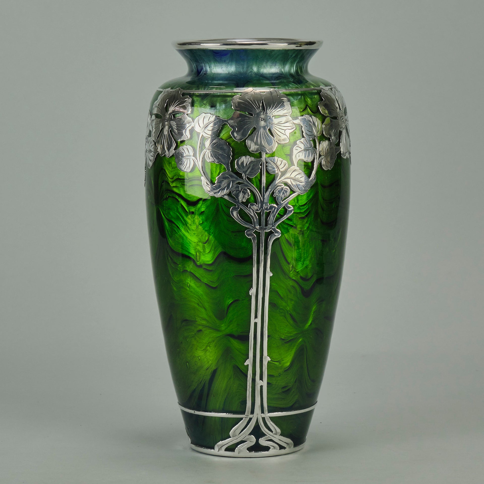 Loetz Titania Silver Vase