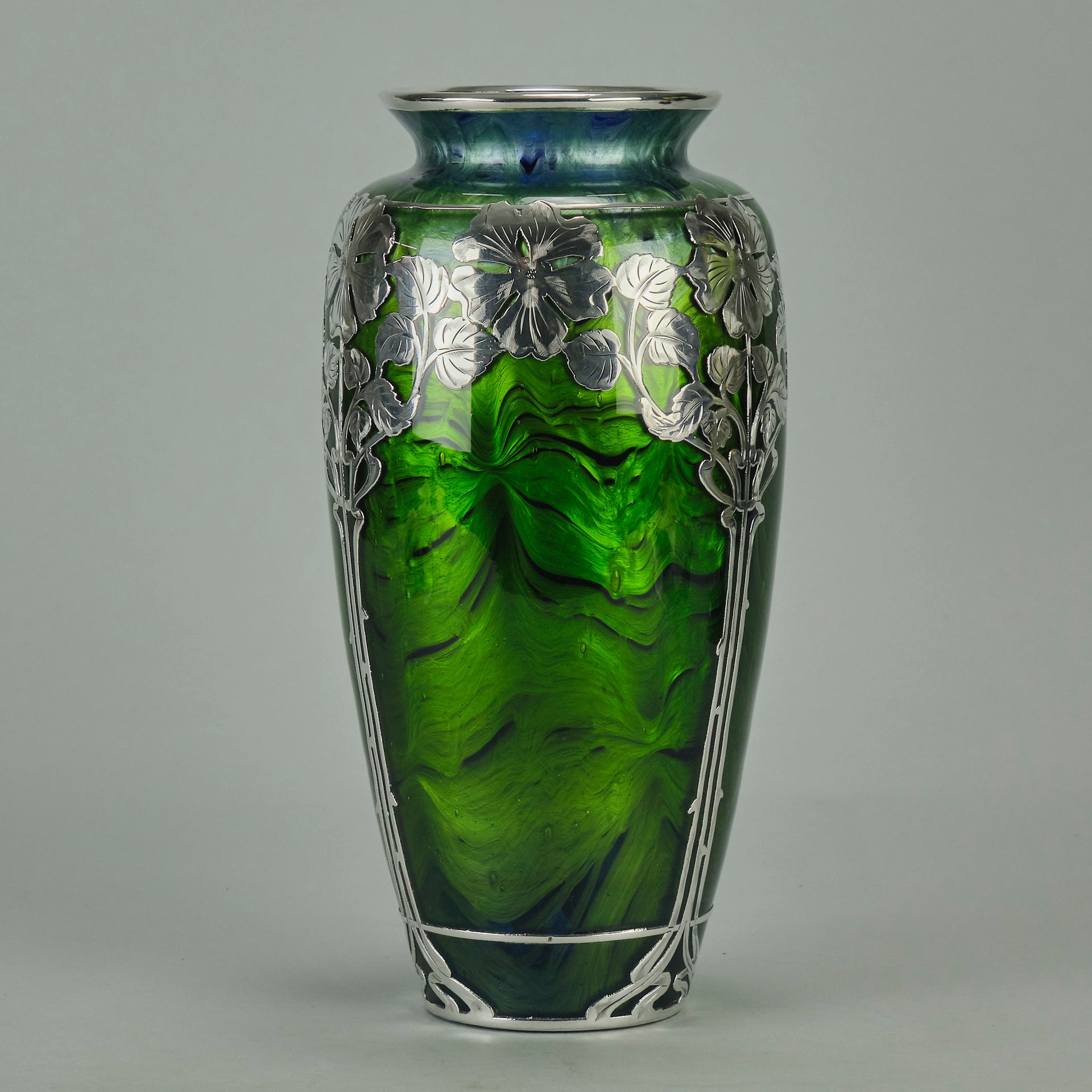 Loetz Titania Silver Vase