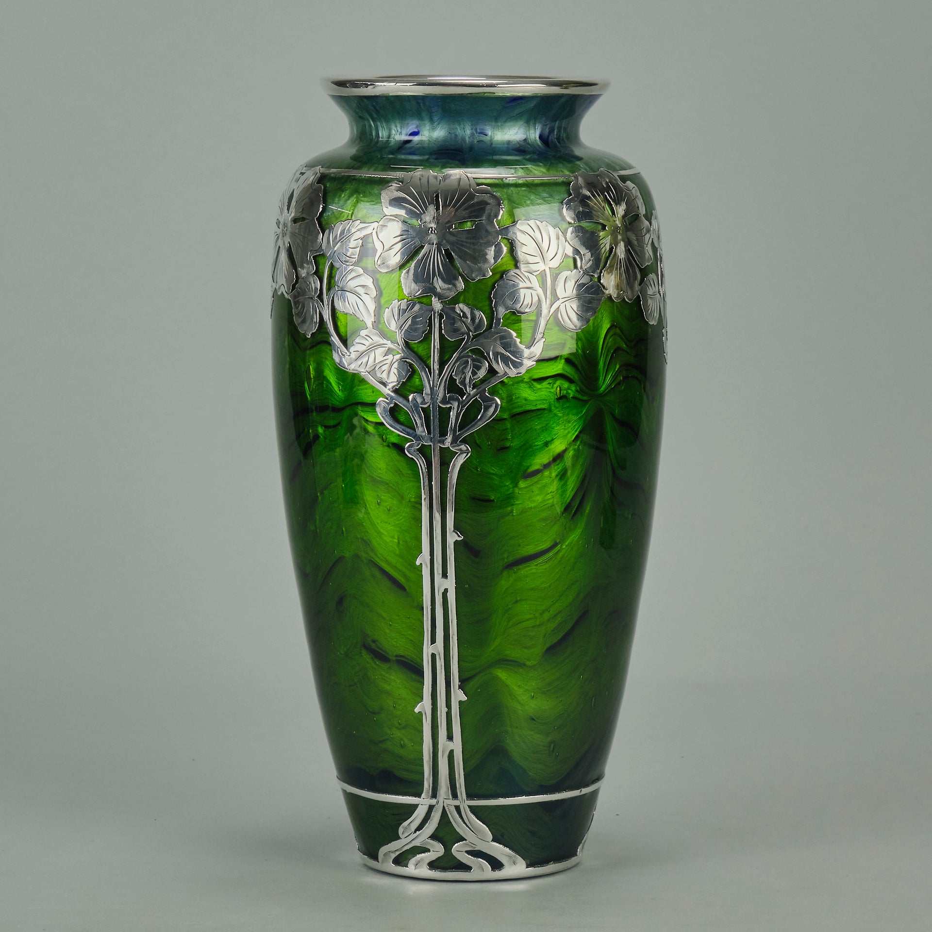 Loetz Titania Silver Vase