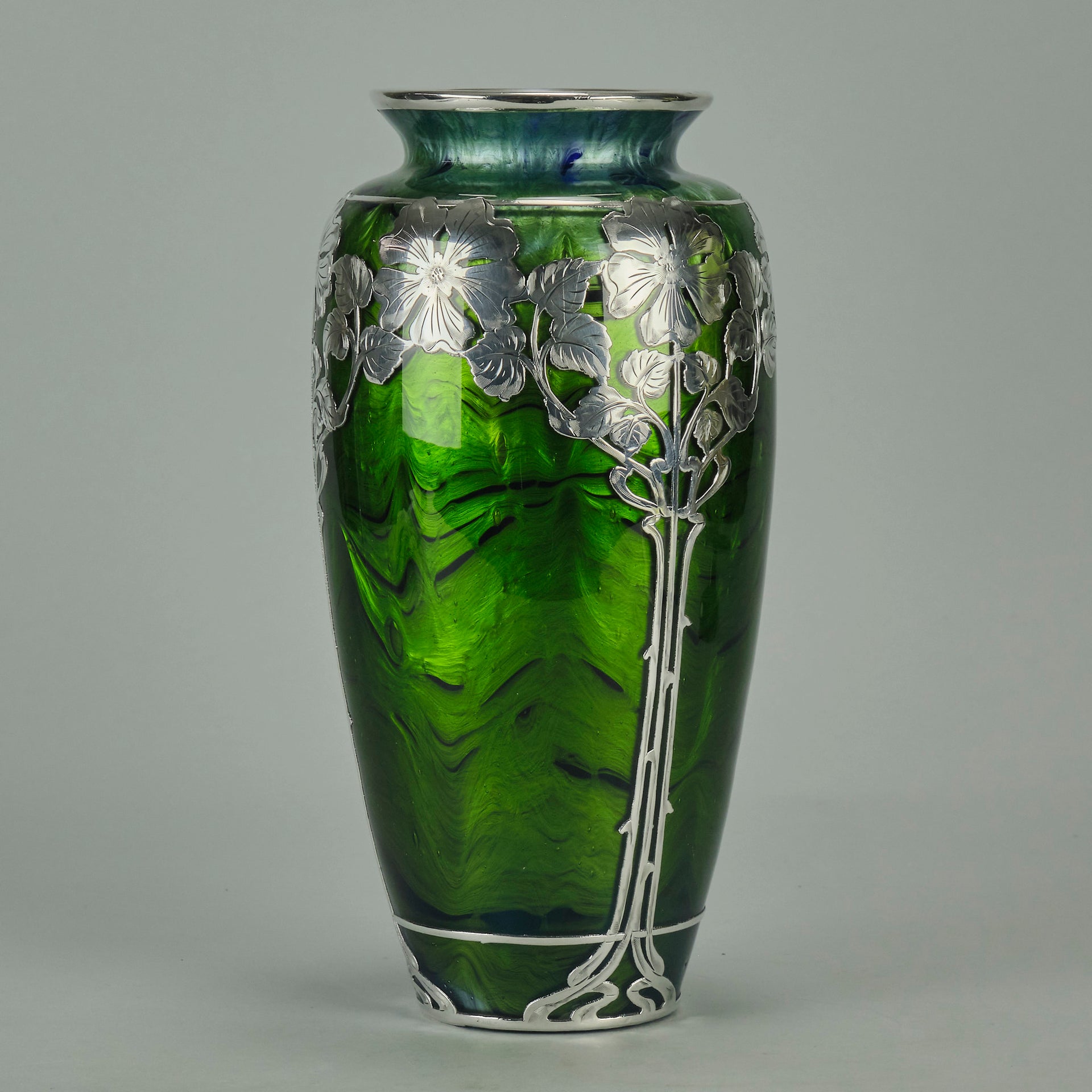 Loetz Titania Silver Vase
