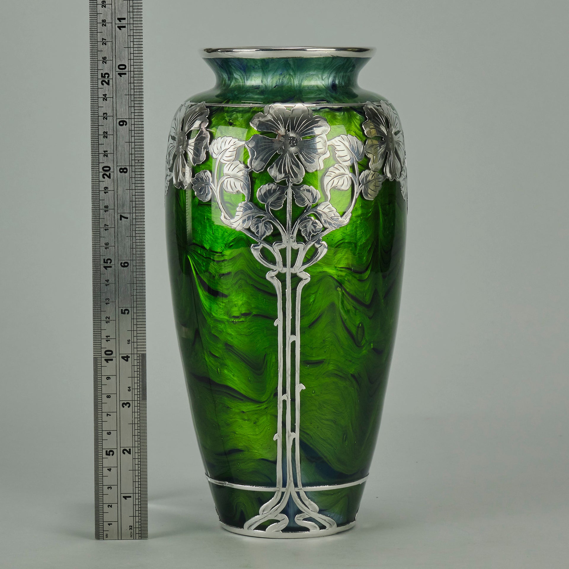 Loetz Titania Silver Vase