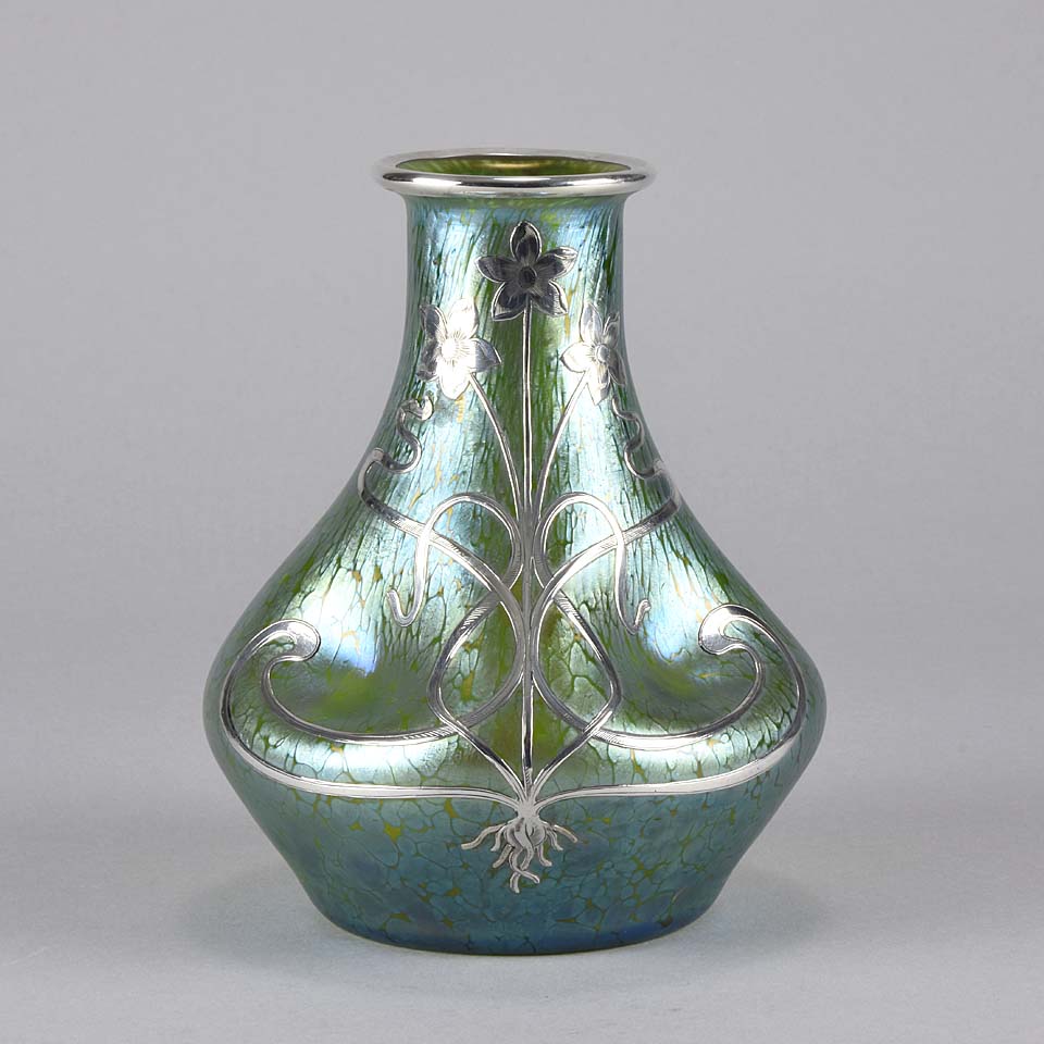 Loetz Silvered Papillon Vase
