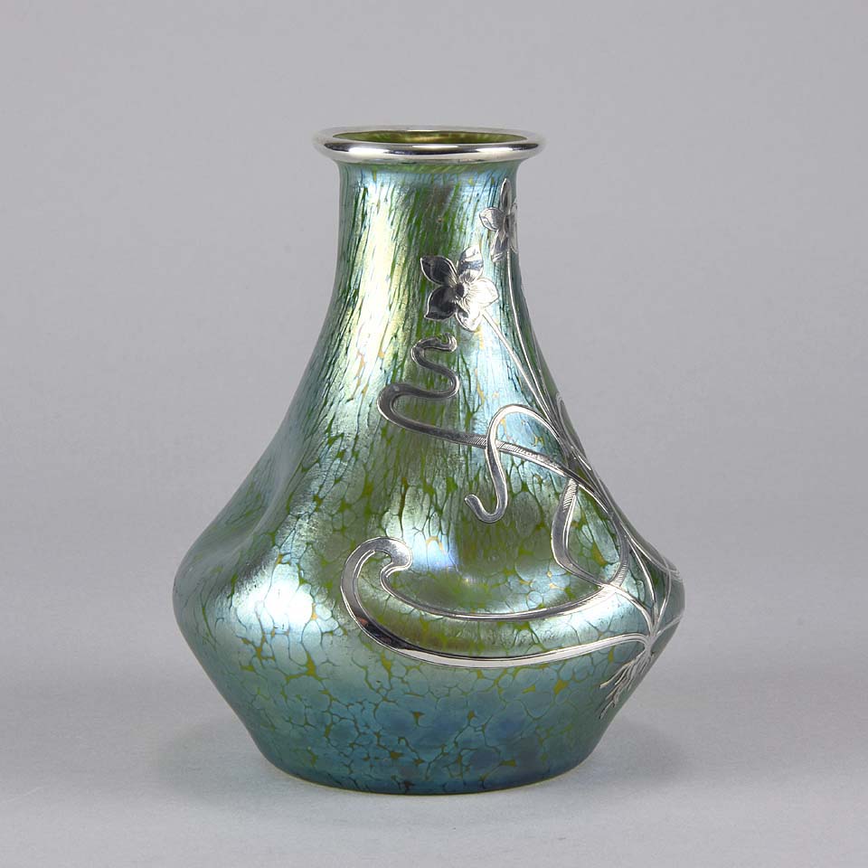 Loetz Silvered Papillon Vase