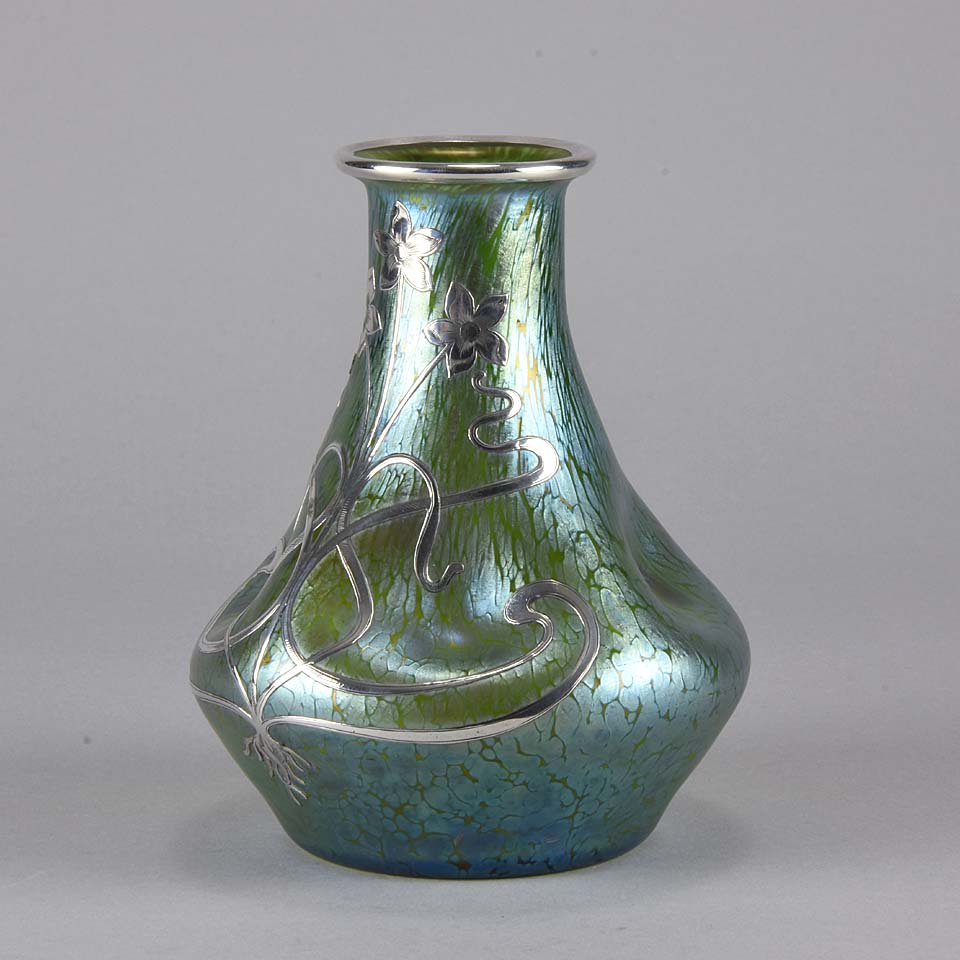 Loetz Silvered Papillon Vase