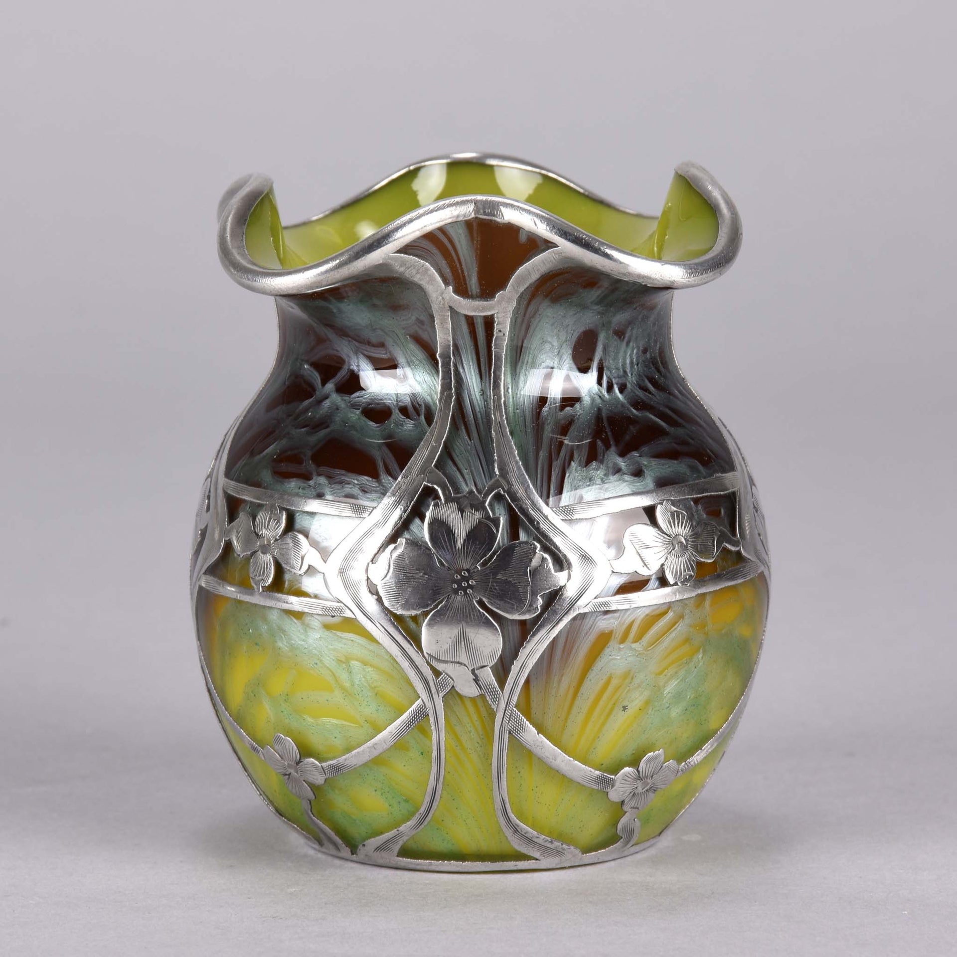 Loetz Glass - Titania Silvered Vase - Hickmet Fine Arts