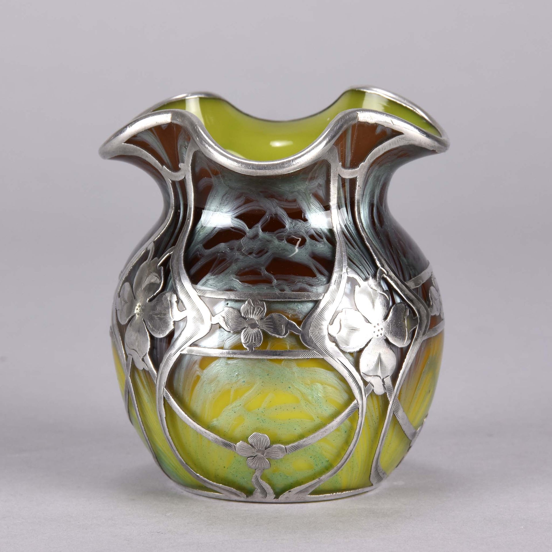 Loetz Glass - Titania Silvered Vase - Hickmet Fine Arts