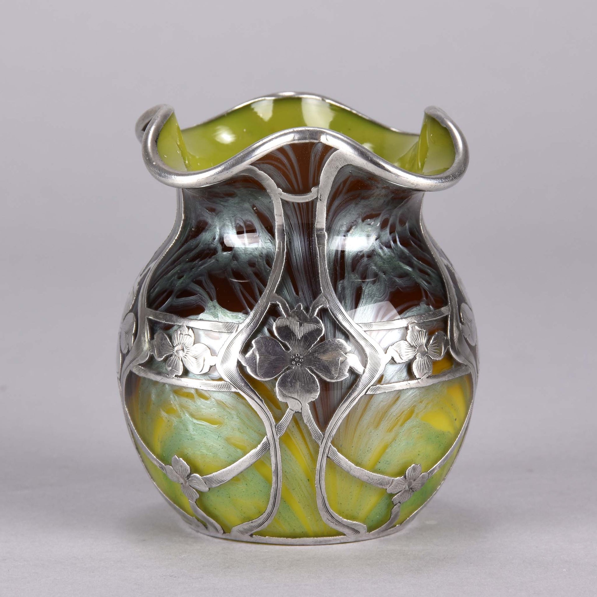 Loetz Glass - Titania Silvered Vase - Hickmet Fine Arts