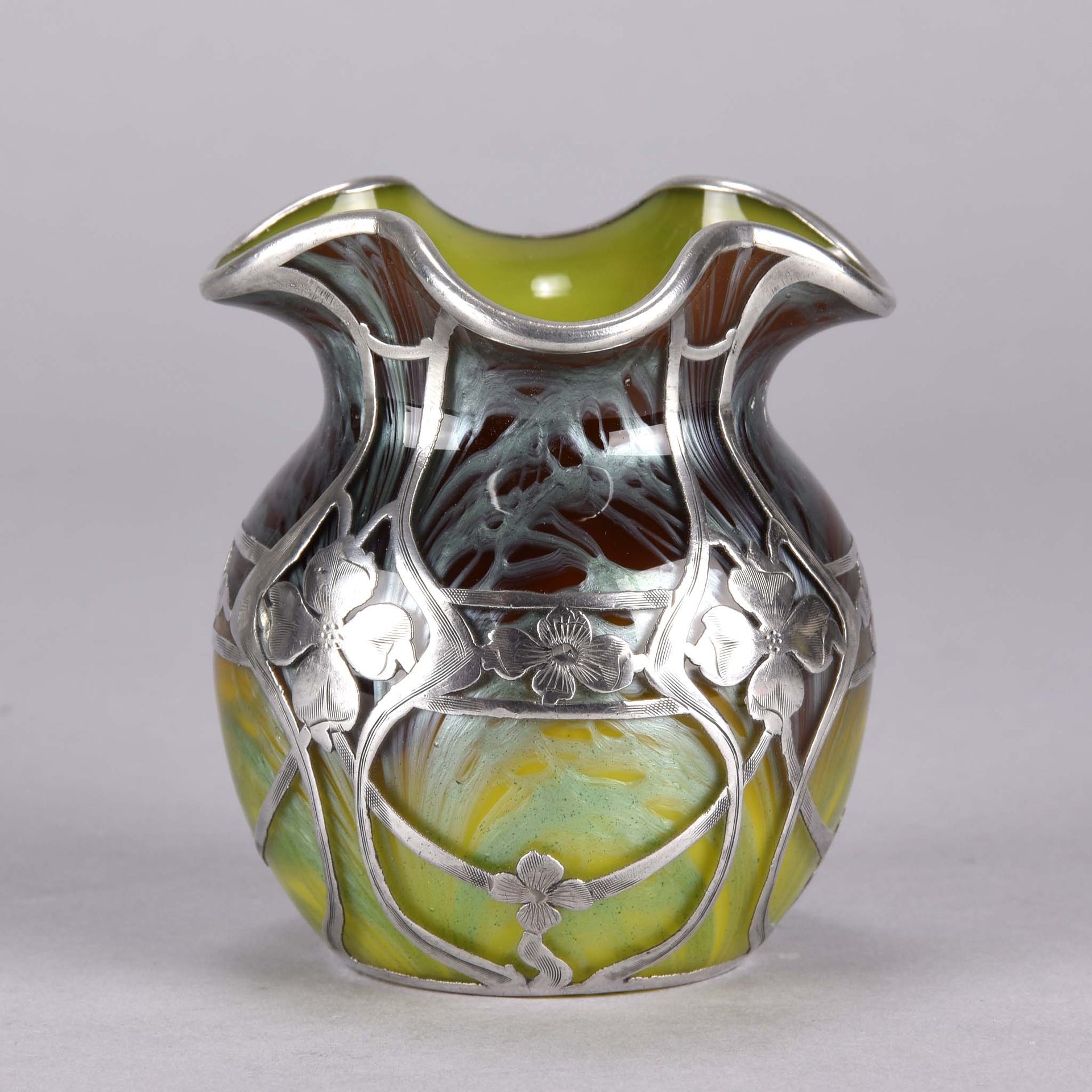 Loetz Glass - Titania Silvered Vase - Hickmet Fine Arts