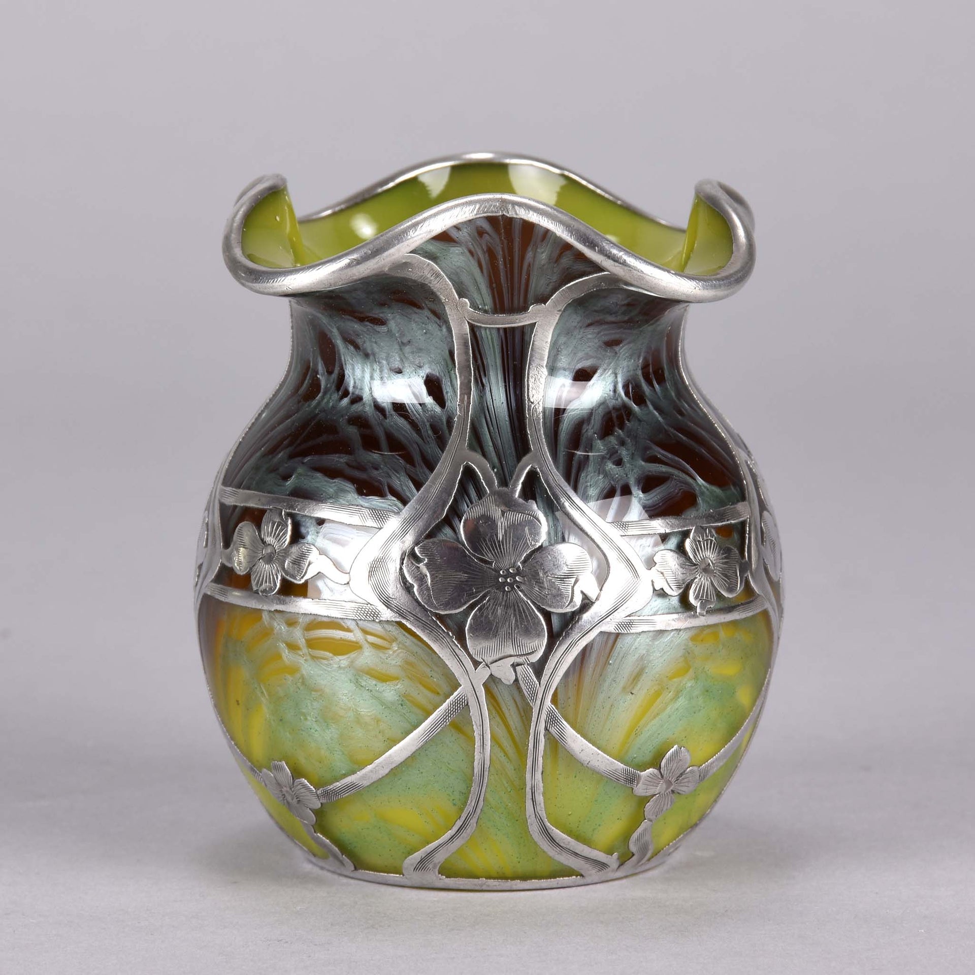 Loetz Glass - Titania Silvered Vase - Hickmet Fine Arts