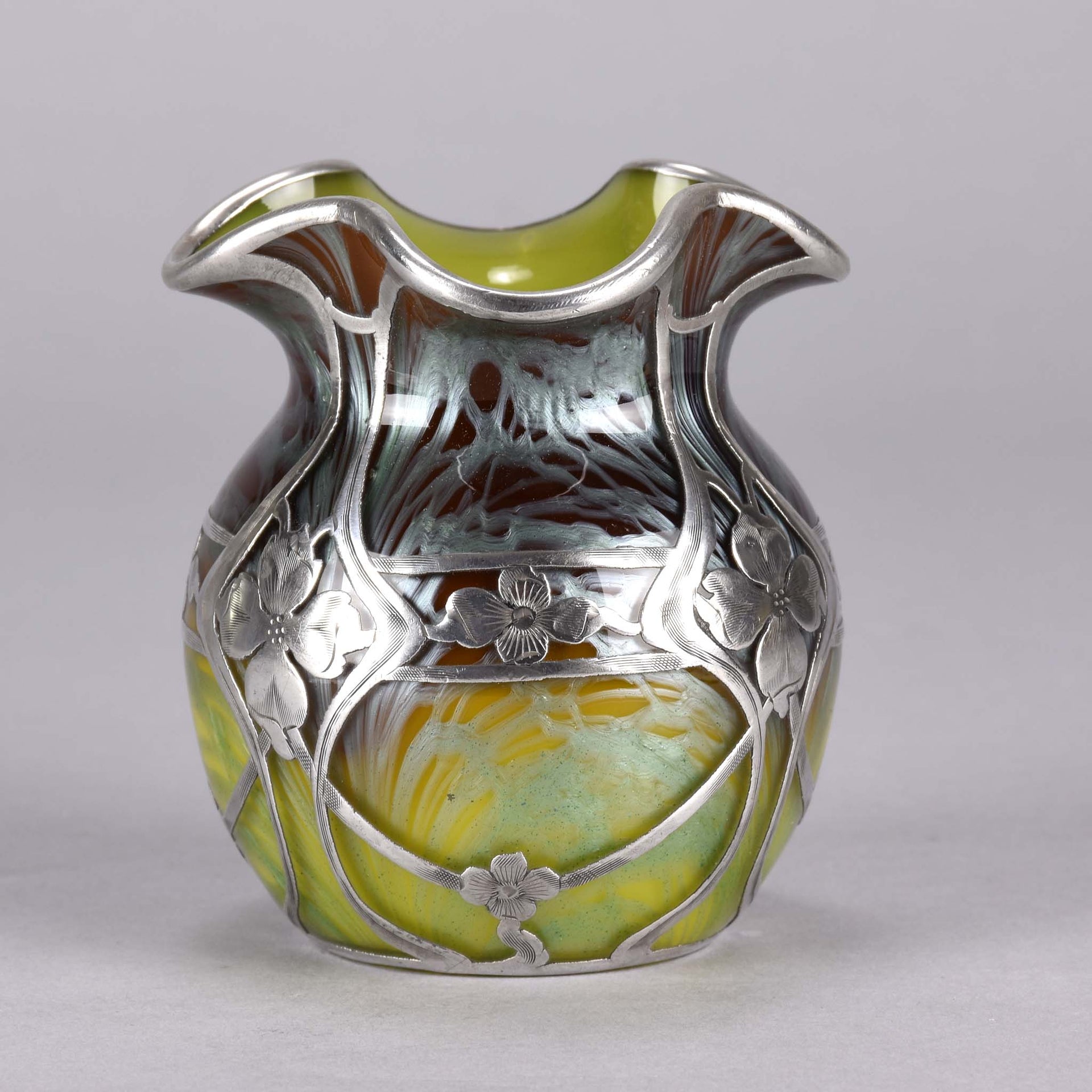 Loetz Glass - Titania Silvered Vase - Hickmet Fine Arts