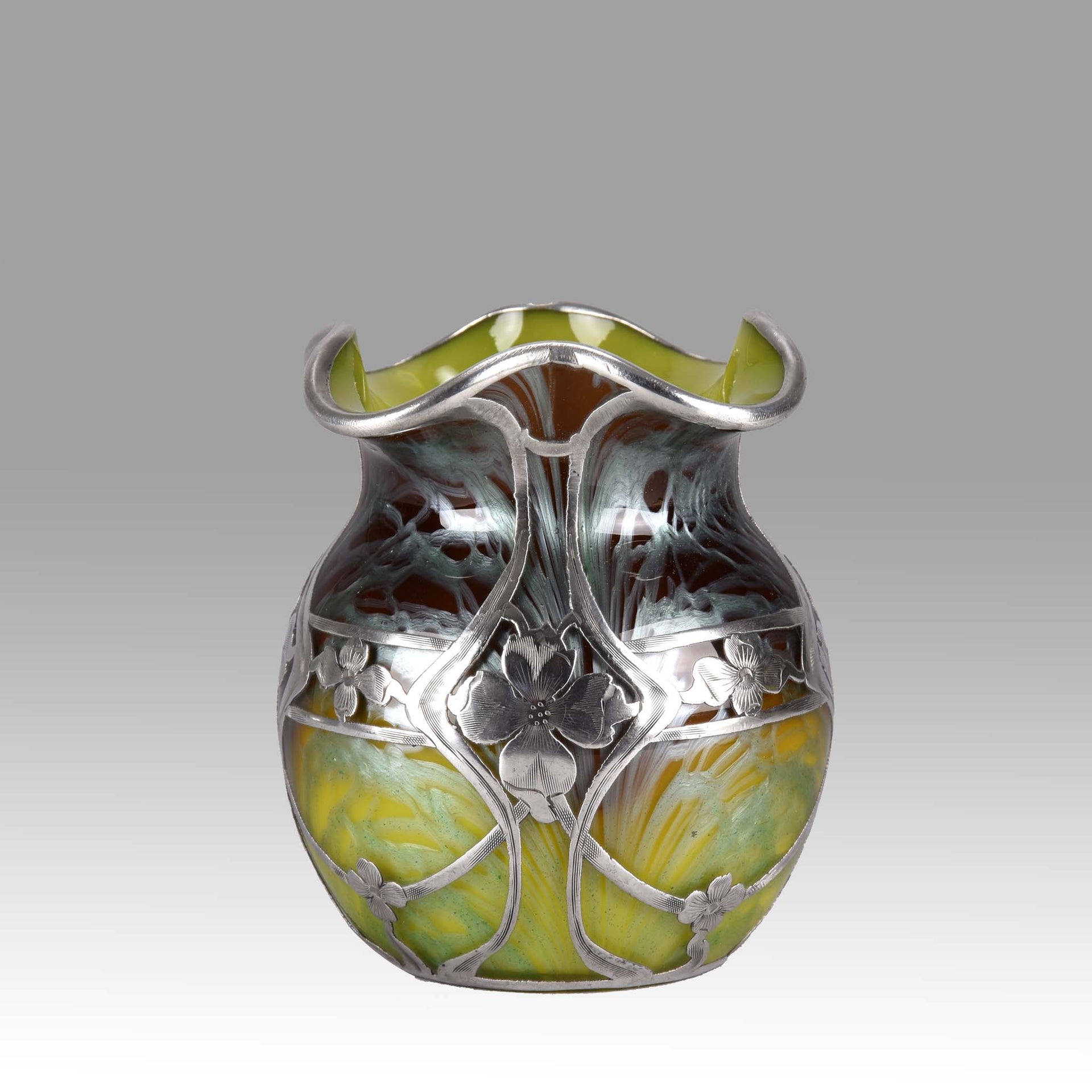 Loetz Glass - Titania Silvered Vase - Hickmet Fine Arts