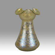 Loetz Glass Vase - Golden Silvered - Johann Loetz - Loetz Glass - Art Nouveau Glass - Hickmet Fine Arts