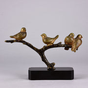 Birds on a Branch - Animaliers - Jean Luc - Antique animal sculptures for sale  - Hickmet Fine Arts