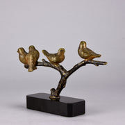Birds on a Branch - Animaliers - Jean Luc - Antique animal sculptures for sale  - Hickmet Fine Arts