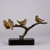 Birds on a Branch - Animaliers - Jean Luc - Antique animal sculptures for sale  - Hickmet Fine Arts