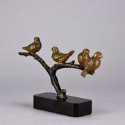 Birds on a Branch - Animaliers - Jean Luc - Antique animal sculptures for sale  - Hickmet Fine Arts