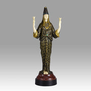 High Priestess - Art Deco Bronze Sculpture - Luce