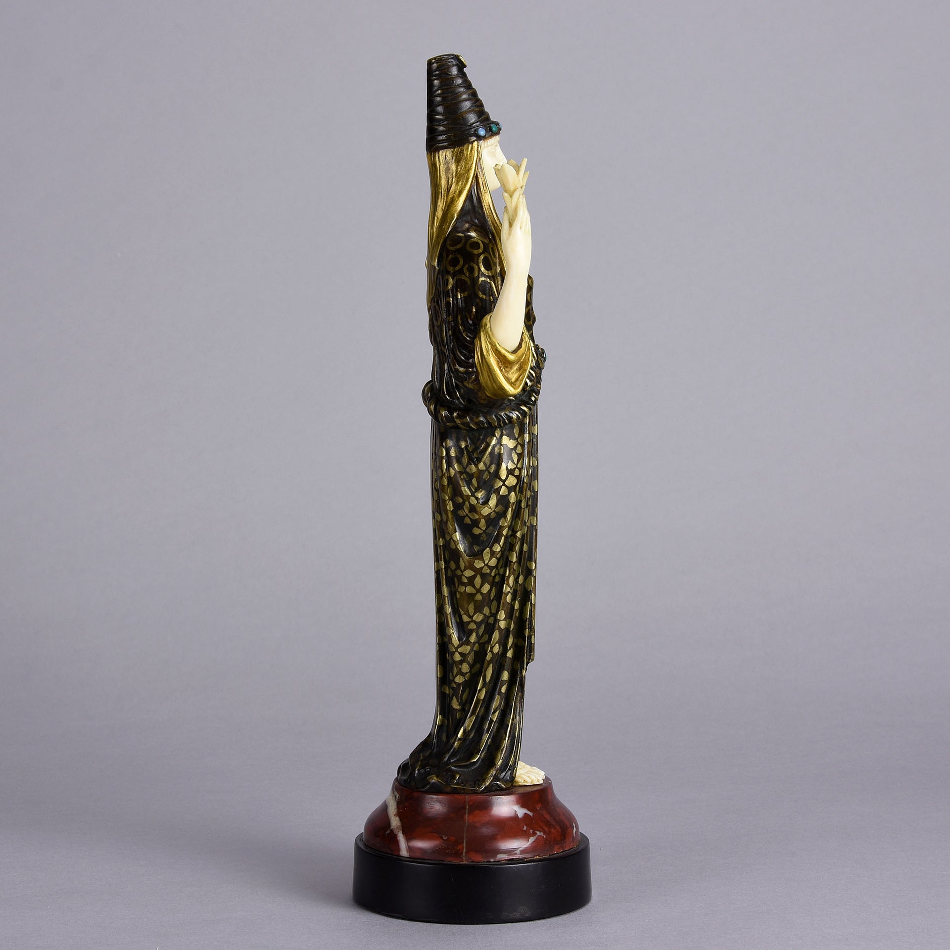 High Priestess - Art Deco Bronze Sculpture - Luce