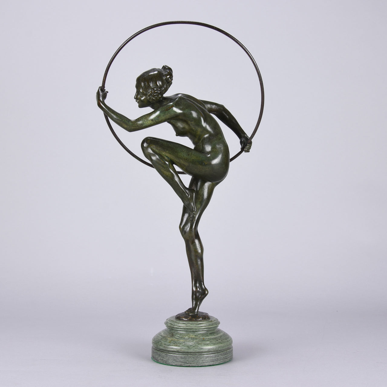 Lucien Alliot Bronze - Hoop Dancer - Hickmet Fine Arts