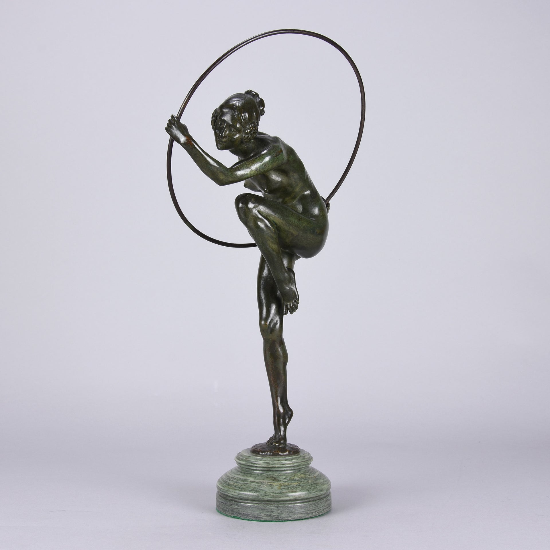 Lucien Alliot Bronze - Hoop Dancer - Hickmet Fine Arts