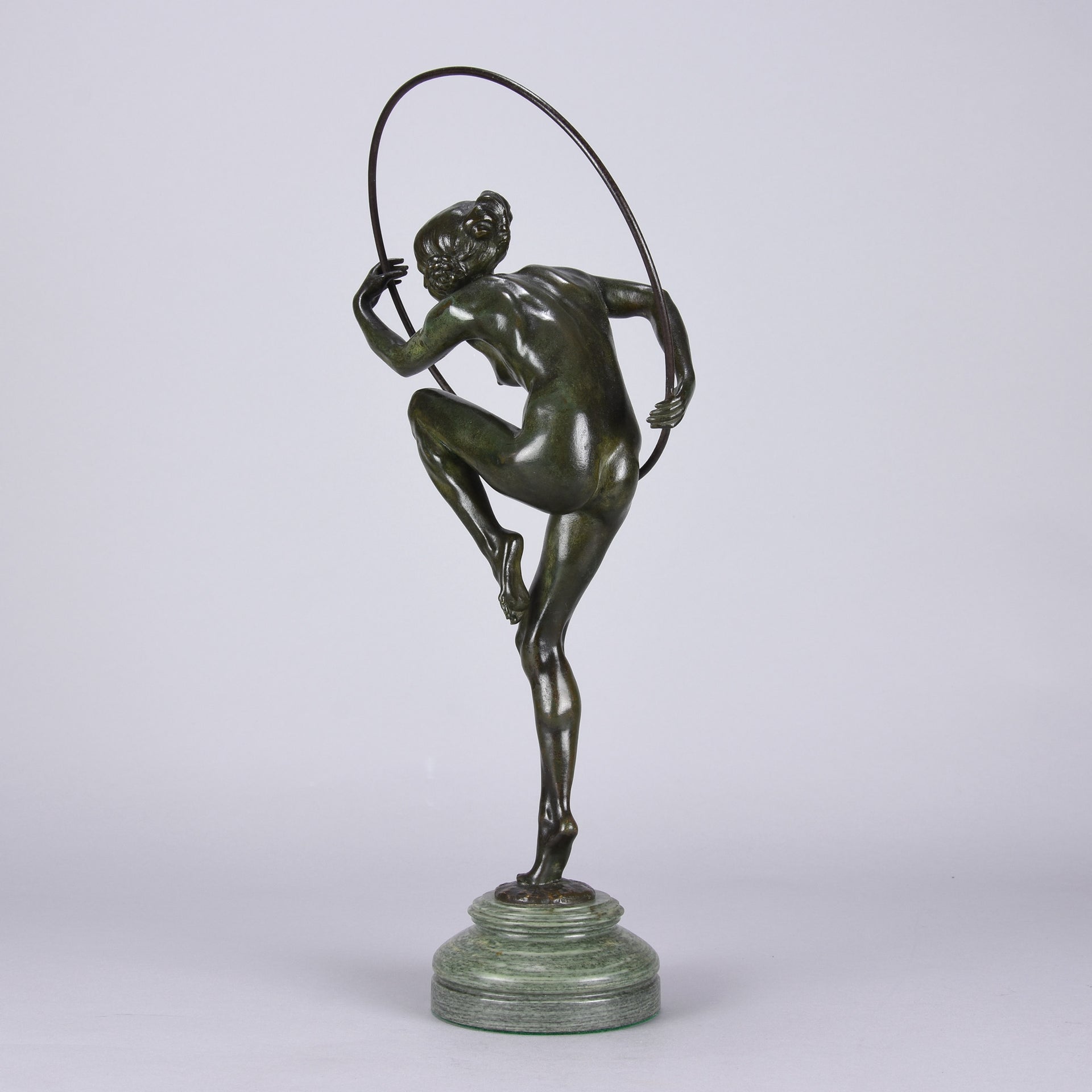 Lucien Alliot Bronze - Hoop Dancer - Hickmet Fine Arts
