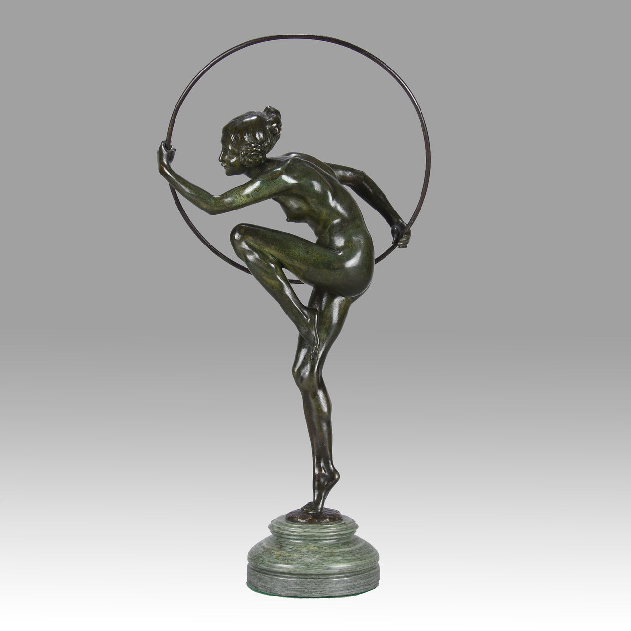Lucien Alliot Bronze - Hoop Dancer - Hickmet Fine Arts