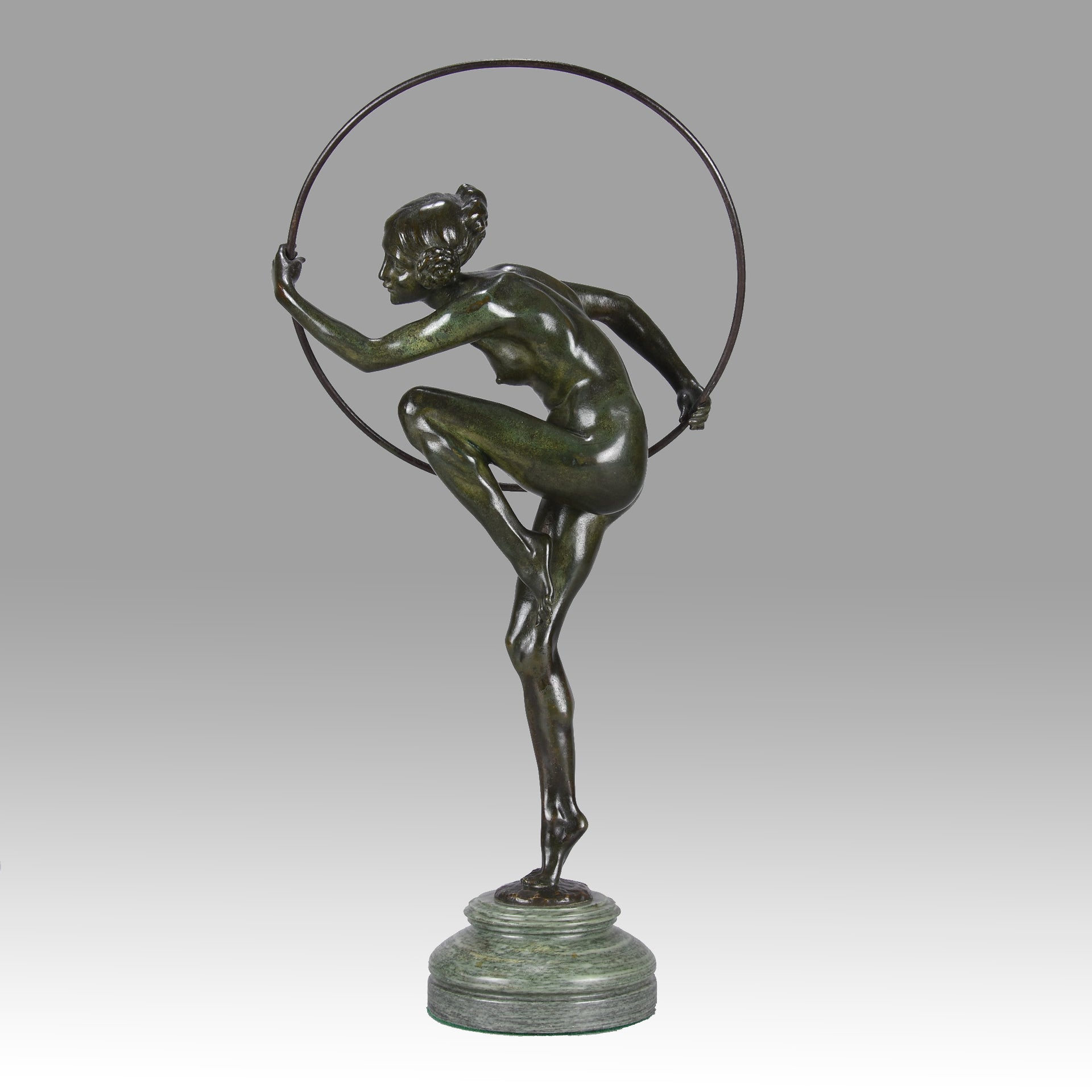Lucien Alliot Bronze - Hoop Dancer - Hickmet Fine Arts