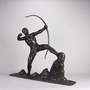 Lucien Gibert Bronze - The Archer - Hickmet Fine Arts 