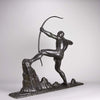Lucien Gibert Bronze - The Archer - Hickmet Fine Arts 