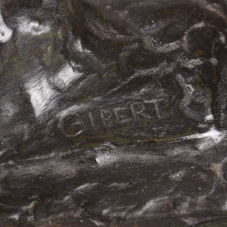 Lucien Gibert Bronze - The Archer - Hickmet Fine Arts 