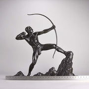 Lucien Gibert Bronze - The Archer - Hickmet Fine Arts 