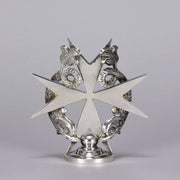 Maltese Cross Car Mascot -Silver Plated Car Mascot - Hickmet Fine Arts