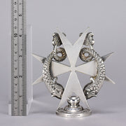 Maltese Cross Car Mascot -Silver Plated Car Mascot - Hickmet Fine Arts