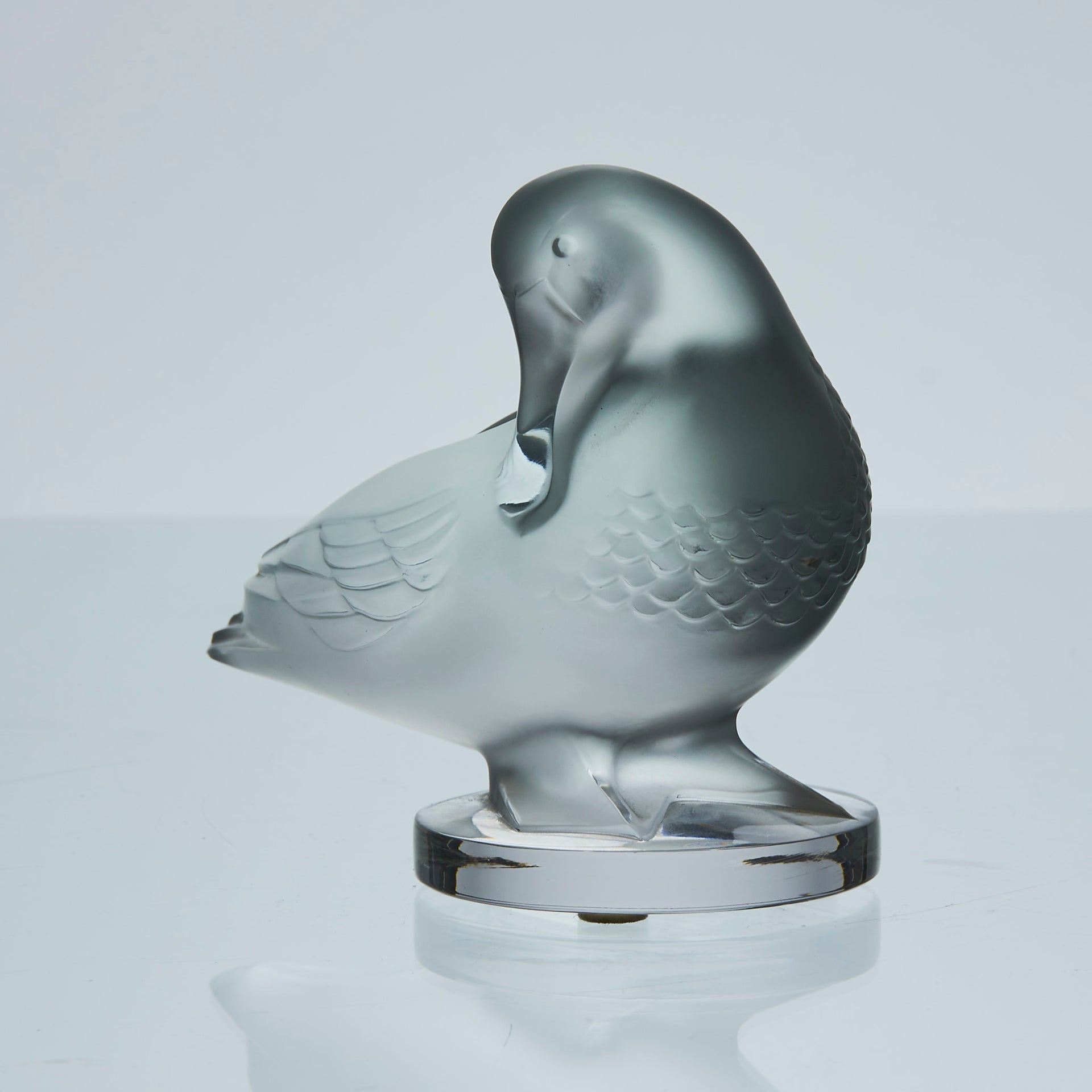 "Canard Attentif" by Marc Lalique - Lalique for sale - Rene Lalique Glass - Hickmet Fine arts