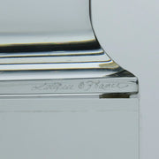 Chat Horloge by Marc Lalique An attractive mid 20th Century clock crafted from decorative frosted glass featuring a moulded cat figure