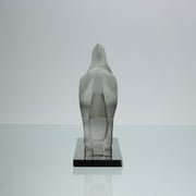 Cheval Debout, Lalique Horse by Marc Lalique A very fine frosted glass study of a standing horse in a striking position with its neck rounded