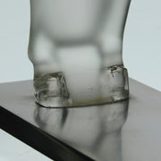 Cheval Debout, Lalique Horse by Marc Lalique A very fine frosted glass study of a standing horse in a striking position with its neck rounded