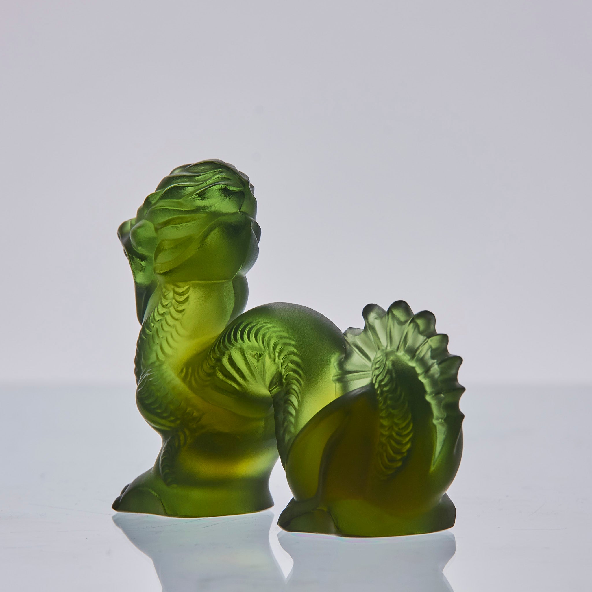 Oriental Green Dragon - Lalique for sale - Hickmet Fine Arts