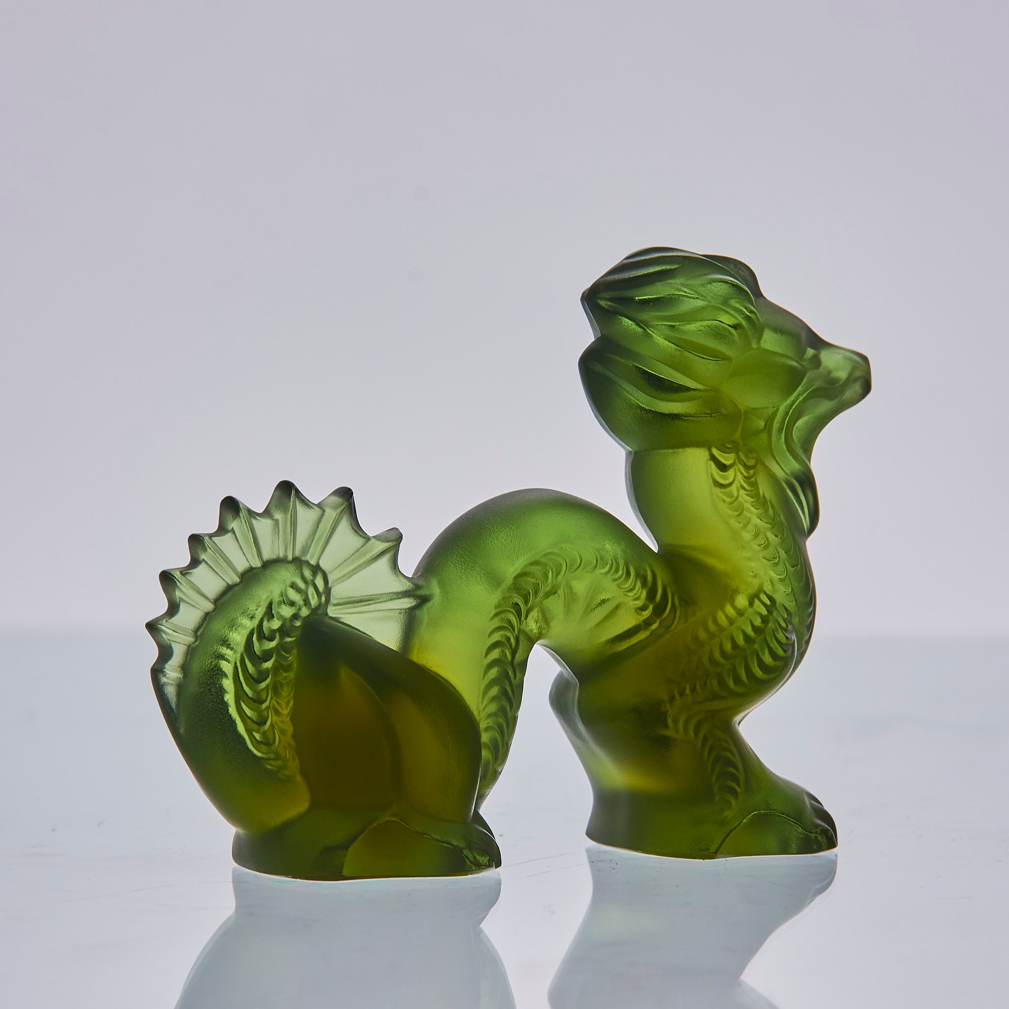 Oriental Green Dragon - Lalique for sale - Hickmet Fine Arts