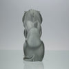 Lion Assis by Marc Lalique A majestic mid 20th Century frosted glass study of a seated lion