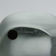 Lion Assis by Marc Lalique A majestic mid 20th Century frosted glass study of a seated lion