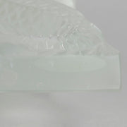 Masque De Femme by Marc Lalique An excellent mid 20th Century clear and frosted glass wall plaque decorated with a pretty Art Deco face framed with exotic fish