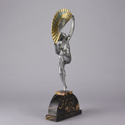 Marcel Bouraine - Art Deco Bronze Dancer - Fan Dancer - Hickmet Fine Arts