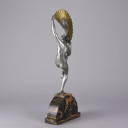Marcel Bouraine - Art Deco Bronze Dancer - Fan Dancer - Hickmet Fine Arts