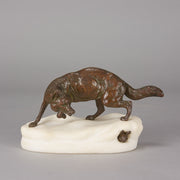 Clovis Masson Bronze - Fox & Rabbit - Hickmet Fine Arts